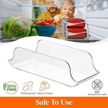 Lifewit 2pcs Soda Can Organizer for Refrigerator