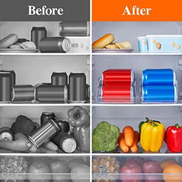 Lifewit 2pcs Soda Can Organizer for Refrigerator