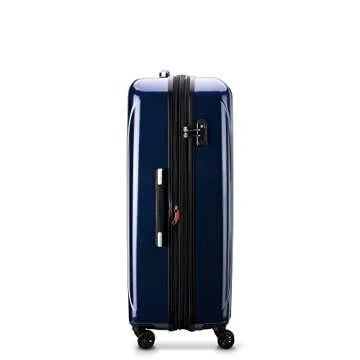 DELSEY PARIS Helium Aero Hardside Expandable Luggage with Spinner Wheels, Blue Cobalt, Checked-Large 29 Inch