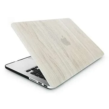 KECC Compatible with MacBook Pro 13 inch Case 2024-2016 with Touch Bar M2 A2338 M1 A2289 A2251 A2159 A1989 A1706 A1708 Plastic Hard Shell (Pine Wood 2)