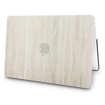 KECC Compatible with MacBook Pro 13 inch Case 2024-2016 with Touch Bar M2 A2338 M1 A2289 A2251 A2159 A1989 A1706 A1708 Plastic Hard Shell (Pine Wood 2)