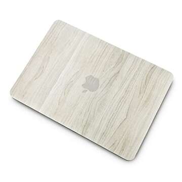 KECC Compatible with MacBook Pro 13 inch Case 2024-2016 with Touch Bar M2 A2338 M1 A2289 A2251 A2159 A1989 A1706 A1708 Plastic Hard Shell (Pine Wood 2)