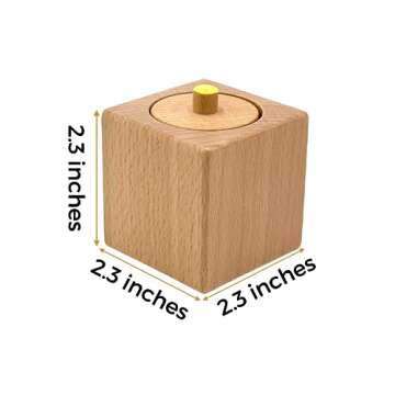 Leticia's Corner Set of Wooden Pincer Grasp and Egg Cup Puzzles, Pincer Puzzles, First Puzzles, Montessori Toys for 6 Months+, Fine Motor Skills Learning