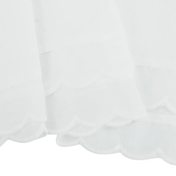 ZOCAVIA Summer Womens 2024 Linen Dress Short Mini Dresses Ruffled Sleeveless Sundress Beach Vacation Casual Dress Ruffle White Small