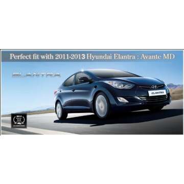 Hyundai Elantra Genuine Trunk Chrome H Logo Emblem Set