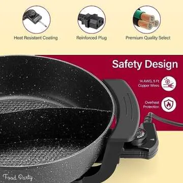 Electric Hot Pot Dual-Sided Cooker for Family Meals