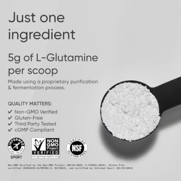 Sports Research L-Glutamine for Workout Recovery and Health
