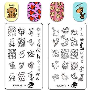Ejiubas Nail Stamper Kit for Stunning Nail Art