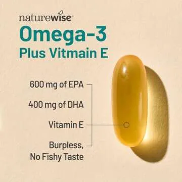 Extra-Strength Omega 3 Fish Oil 1000mg - NatureWise