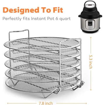 SICHEER Stainless Steel Dehydrator Rack for Instant Pot