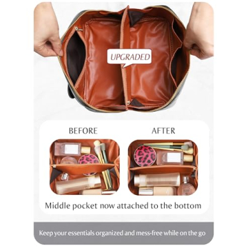 Stylish ALEXTINA Travel Cosmetic Bag - Large Capacity Makeup Organizer