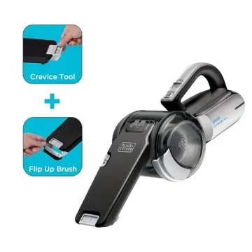 BLACK+DECKER dustbuster PIVOT VAC Cordless Handheld Vacuum, Home and Car Vacuum with Crevice Tool and Pivot Nozzle (BDH2000PL)