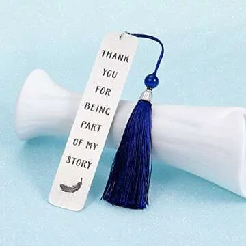 Inspirational Bookmark Gifts with Tassel for Women Men Graduation Birthday Appreciation Christmas Gi...
