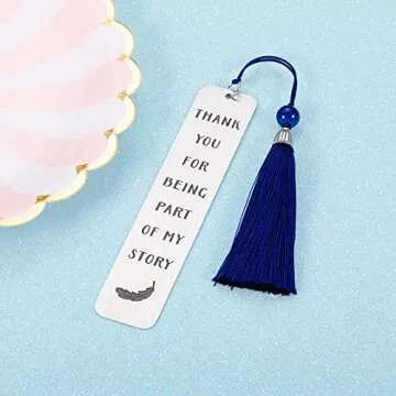 Inspirational Bookmark Gifts with Tassel for Women Men Graduation Birthday Appreciation Christmas Gift for Teacher Students Classmates Book Lovers Back to School Going Away Present for Him Her