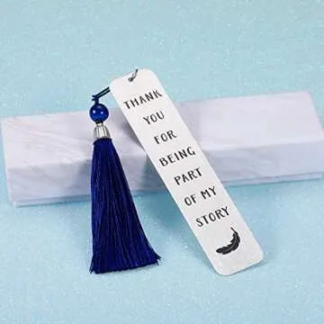Inspirational Bookmark Gifts with Tassel for Women Men Graduation Birthday Appreciation Christmas Gift for Teacher Students Classmates Book Lovers Back to School Going Away Present for Him Her