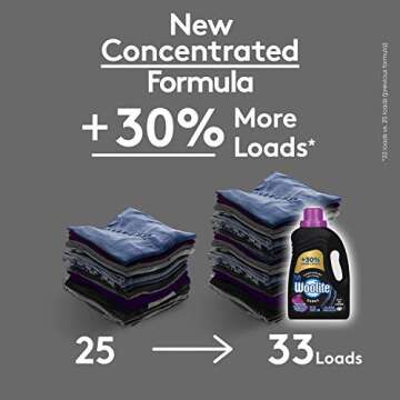 Woolite Dark Care Laundry Detergent, Midnight Breeze Scent, 50 oz/ 33 Loads *Packaging May Vary* (Pack of 2)