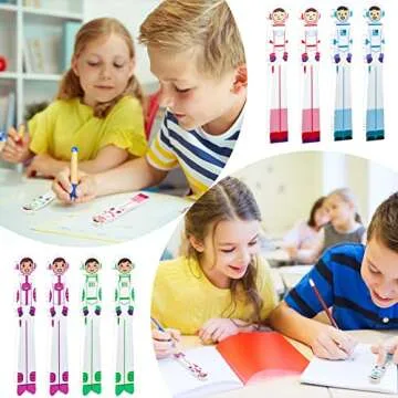 Junkin 32 Pcs Writing Tools Spacers for Writing Handwriting Spacer Tool Classroom Management Tools for Students to Learn Proper Word Spacing (Spaceman)