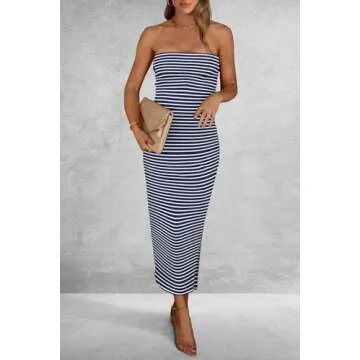 PRETTYGARDEN Women's Bodycon Maxi Dress - Summer Style