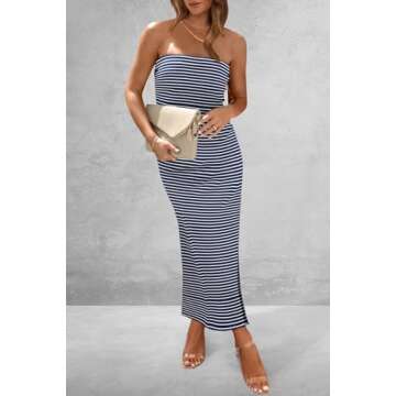 PRETTYGARDEN Women's Bodycon Maxi Dress - Summer Style