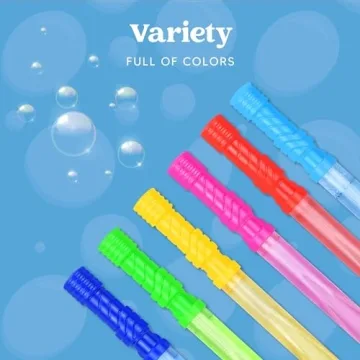 JOYIN Big Bubble Wands - 12 Pack for Kids Play