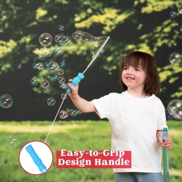 JOYIN Big Bubble Wands - 12 Pack for Kids Play
