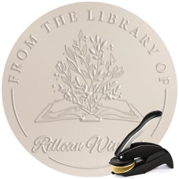 Custom Library Embosser | Personalized Book Embosser | Personal Library Embosser Custom Stamp Seal f...