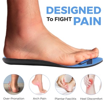 Maximum Support Insoles for Plantar Fasciitis Comfortable Fit