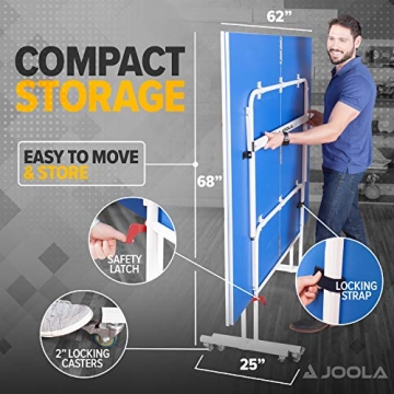 JOOLA Indoor 15mm Table Tennis - Compact & Fun