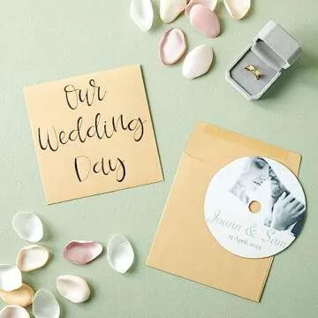 Juvale Square Envelopes, Brown Kraft Paper Envelopes for Greeting Cards, Wedding, Birthday, Anniversary Party Invitations, Sturdy and Durable, Bulk Pack - 100-Pack - 5.5x5.5