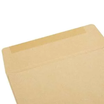 Juvale Square Envelopes, Brown Kraft Paper Envelopes for Greeting Cards, Wedding, Birthday, Anniversary Party Invitations, Sturdy and Durable, Bulk Pack - 100-Pack - 5.5x5.5
