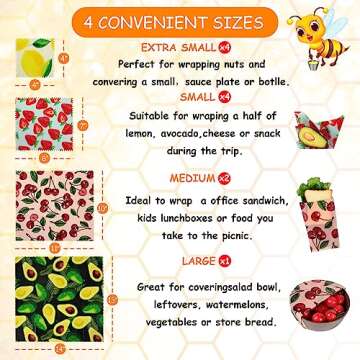 Reusable Beeswax Wraps for Sustainable Food Storage