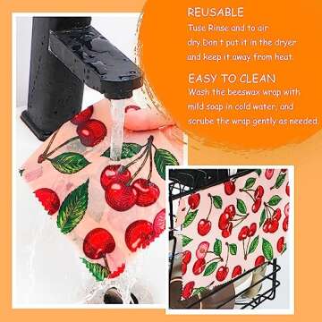 Reusable Beeswax Wraps for Sustainable Food Storage