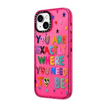 CASETiFY Impact iPhone 14 Case [4X Military Grade Drop Tested / 8.2ft Drop Protection] - You are Exactly - Bubblegum