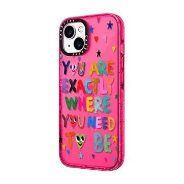 CASETiFY Impact iPhone 14 Case [4X Military Grade Drop Tested / 8.2ft Drop Protection] - You are Exactly - Bubblegum