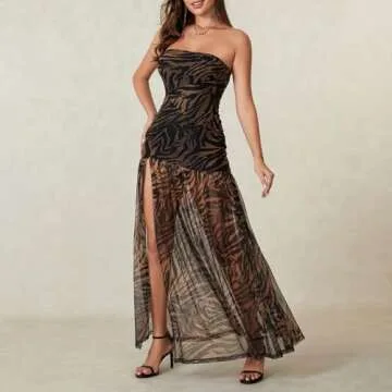 Y2K Floral Tube Dress for Party & Casual Wear