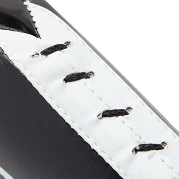 Juvale 2 Pack Taekwondo Kick Pads - Black Boxing Paddles for Karate Gear, Kickboxing, and TKD Sparring Gear - 15 x 2.5 x 7.5 Inch