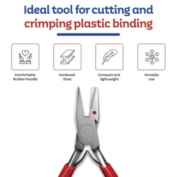 TruBind Heavy Duty Coil Binding Pliers With Rubber Handles