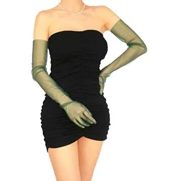 Elegant QRBTSCL Tulle Wedding Gloves for Every Occasion