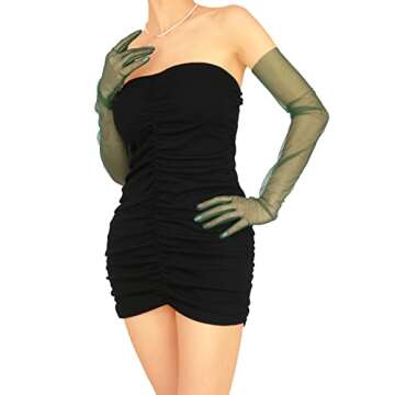 Elegant QRBTSCL Tulle Wedding Gloves for Every Occasion