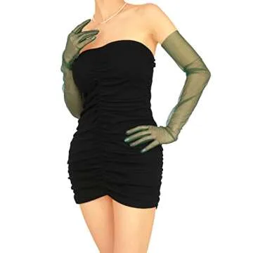 Elegant QRBTSCL Tulle Wedding Gloves for Every Occasion