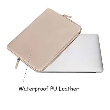 MOSISO Laptop Sleeve Bag 16 inch Compatible with MacBook Air 15 inch 2025-2023 M3 M2/Pro 16 inch 202...
