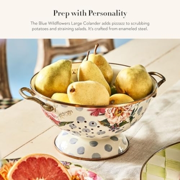 Stunning MacKenzie-Childs Enamel Colander for Your Kitchen