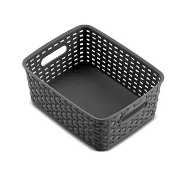 Versatile Set of 6 Plastic Storage Baskets for Organization