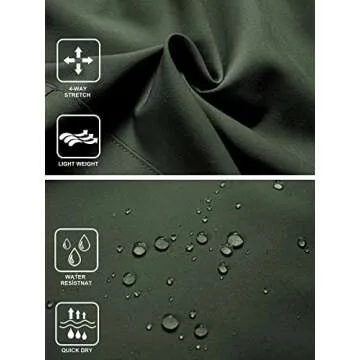 Women's Quick Dry Hiking Shorts with Zipper Pockets