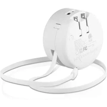 Bibicord Retractable USB-C Cable and Power Bank - Clean, Portable Charging Solution