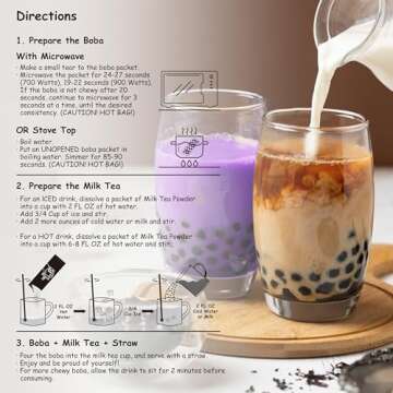 Boba Moo Premium Boba Tea Kit Combo (Classic & Taro) - Only 10,000 Kits Yearly, Small Batch Bubble T...