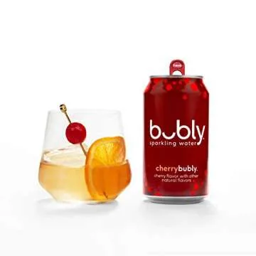 Bubly Cherry Sparkling Water - 18 Pack of 12 Fl Oz Cans
