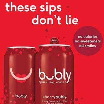 Bubly Cherry Sparkling Water - 18 Pack of 12 Fl Oz Cans