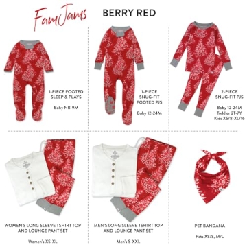 HonestBaby Family Matching Holiday Pajamas for Everyone