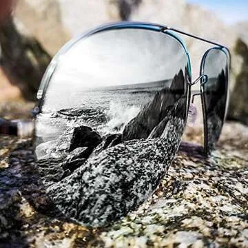 Gioventù Aviator Sunglasses Premium Military for Men and Women 100% UV, Lightweight Polarized UV Protection Solid Sport Sunglasses,UV400 Protection Ideal for Driving Fishing Cycling and Running